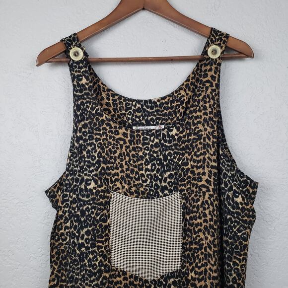 Vintage Cactus Flower Apron Dress - L - Picture 4 of 7